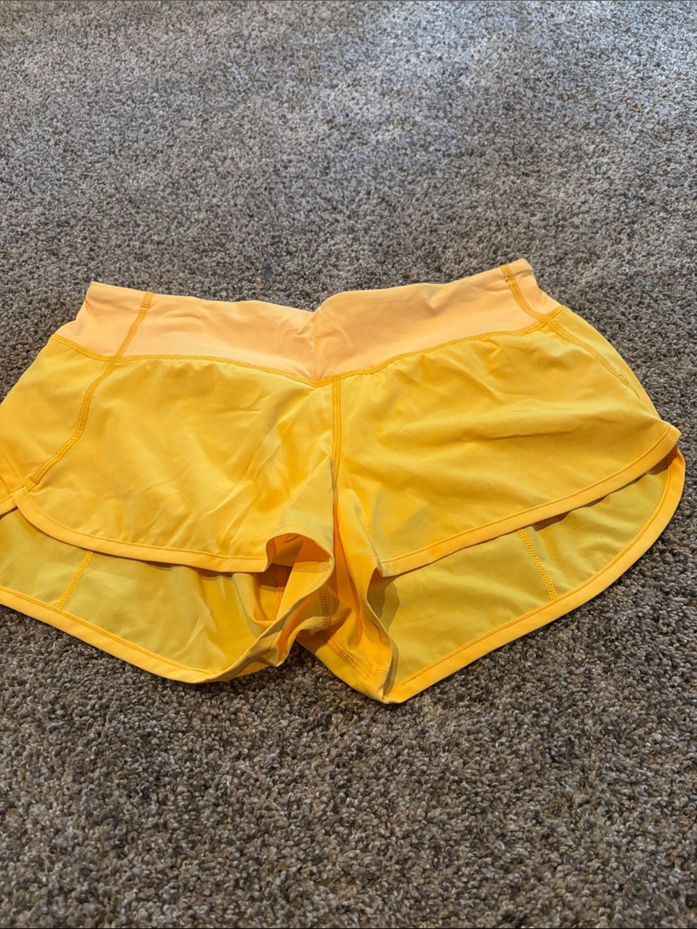 lululemon athletica Bright Yellow Women's Athletic Shorts